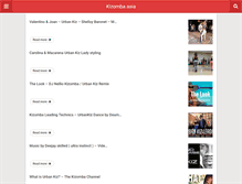 Tablet Screenshot of kizomba.asia